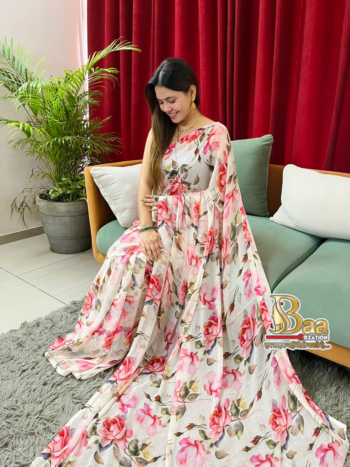 Havy Chiffone Digital Printed Saree