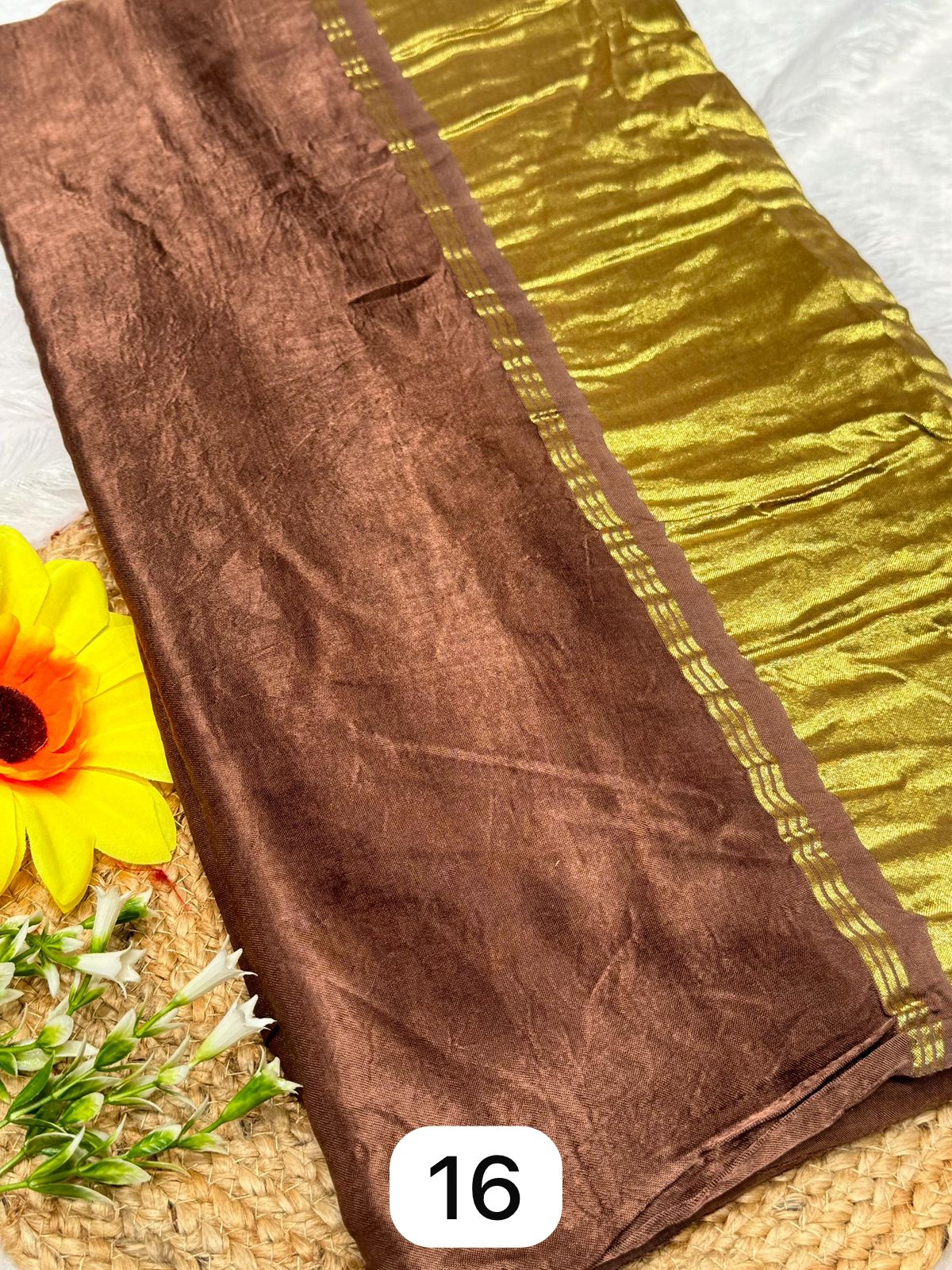 Dark Purple Plain Pure Modal Gajji Silk Saree With Zari Pallu Natural dyeing Saree-9