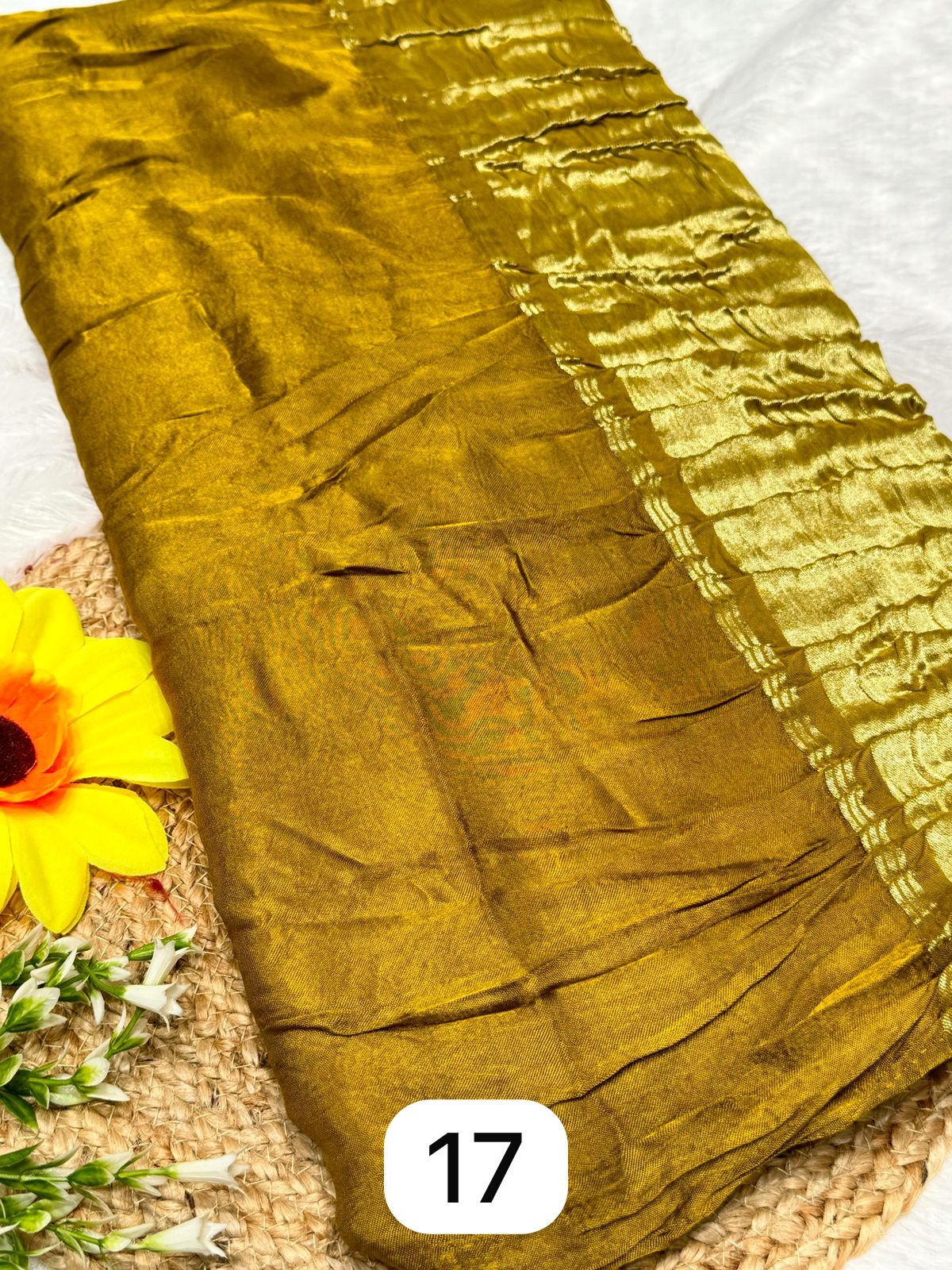 Dark Purple Plain Pure Modal Gajji Silk Saree With Zari Pallu Natural dyeing Saree-9