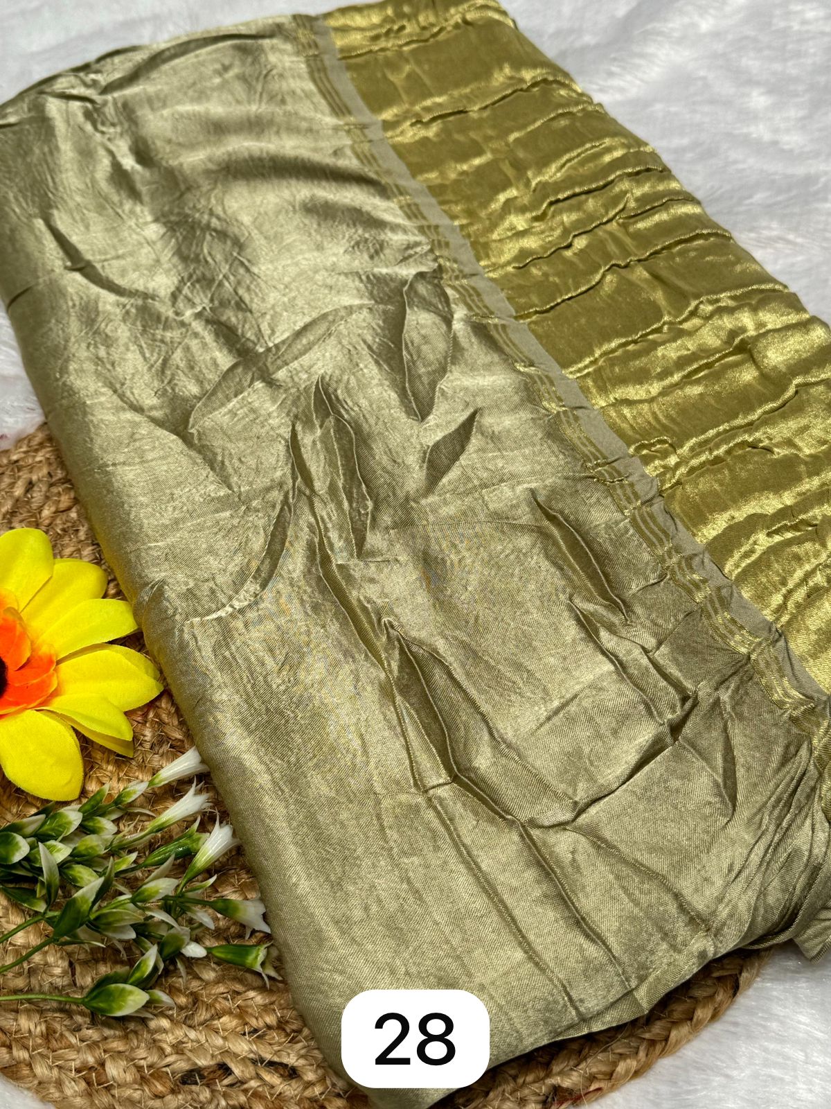 Dark Purple Plain Pure Modal Gajji Silk Saree With Zari Pallu Natural dyeing Saree-9