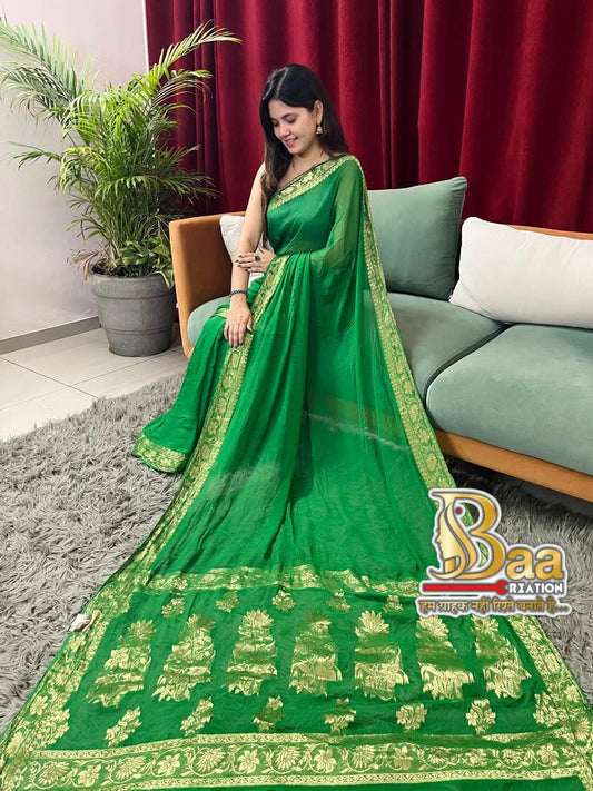 PURECHIFFON FABRIC MAISOORI WEAVING WORK